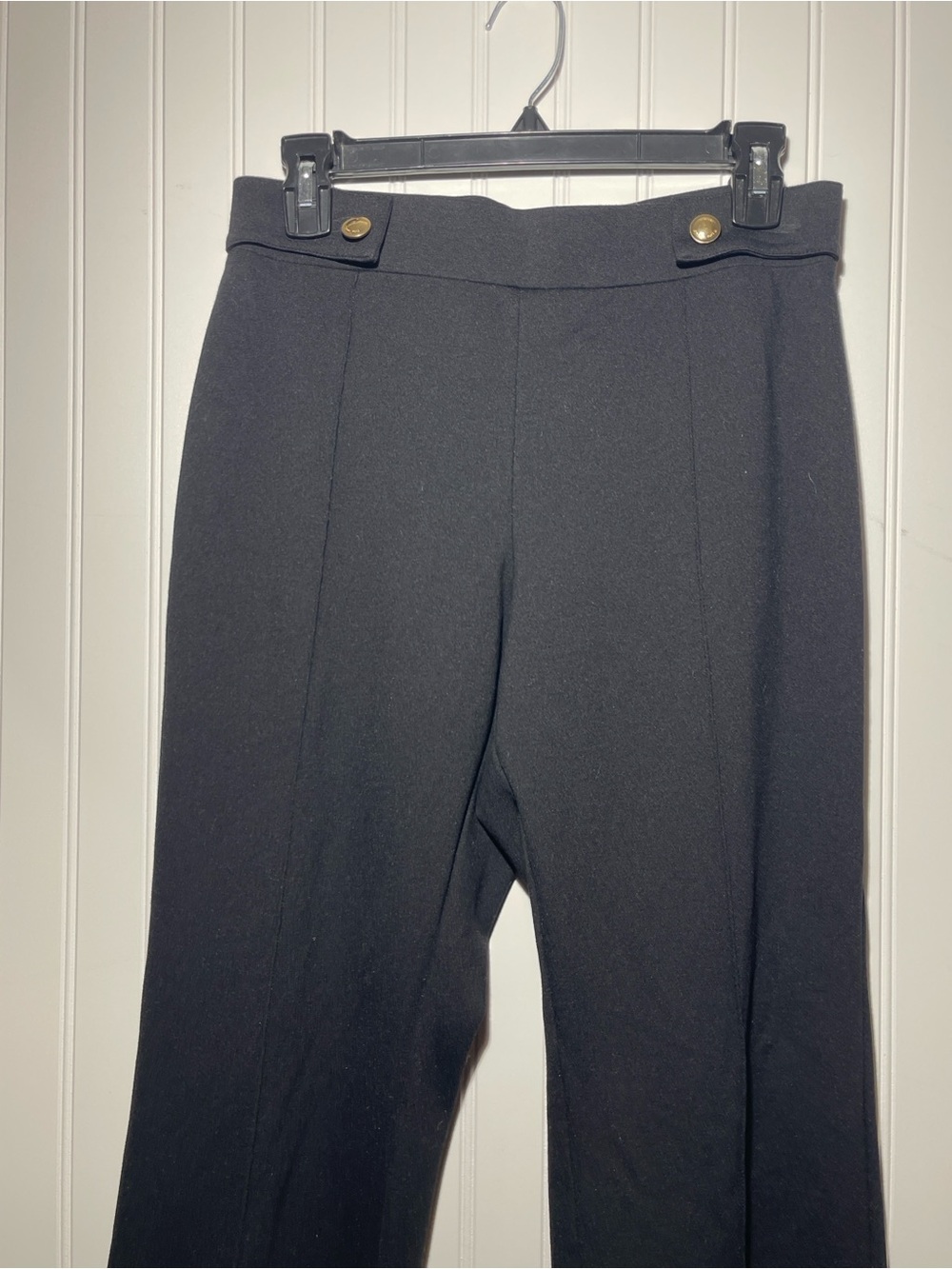 Michael Kors Black Top with Gold Logo Tag